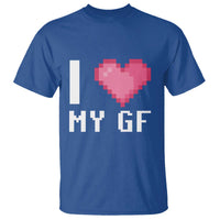 Funny Boyfriend T Shirt I Love My GF Girlfriend Valentines