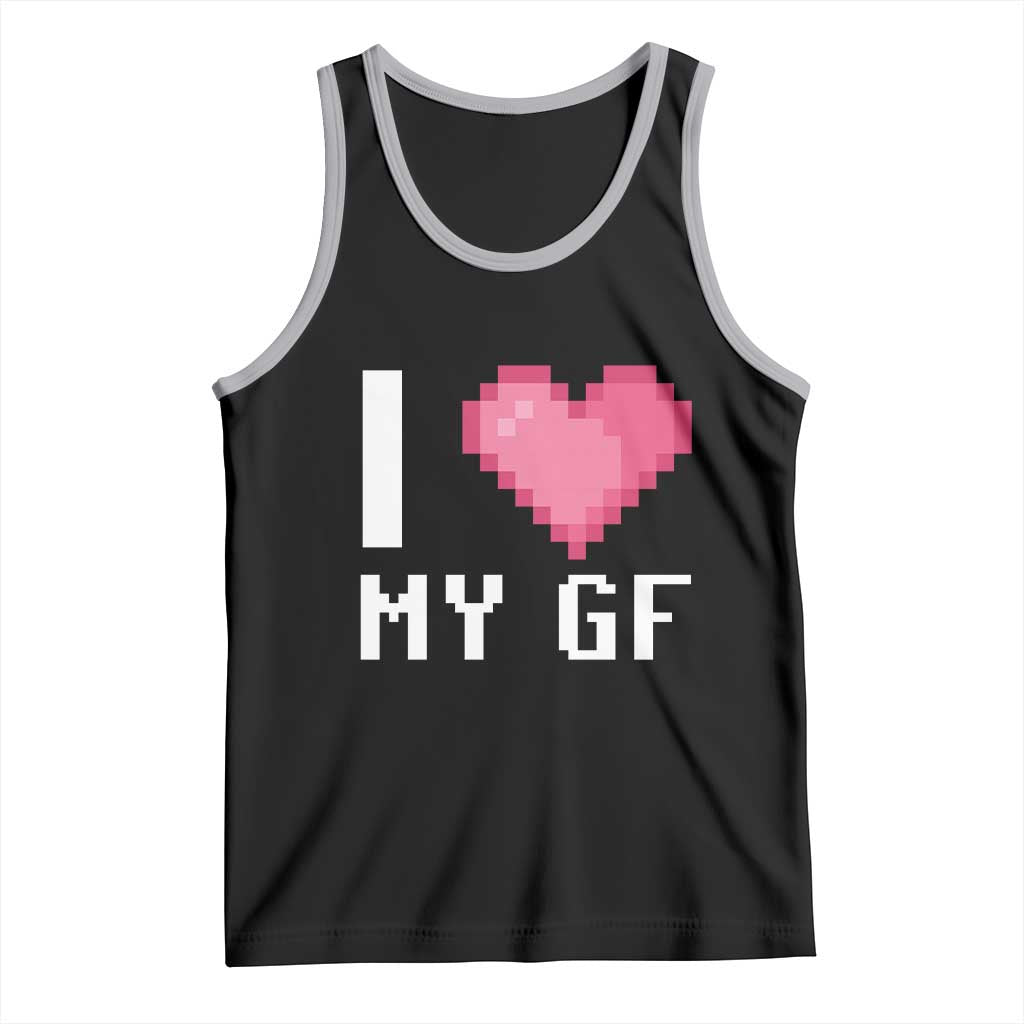 Funny Boyfriend Tank Top I Love My GF Girlfriend Valentines