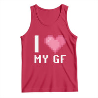 Funny Boyfriend Tank Top I Love My GF Girlfriend Valentines