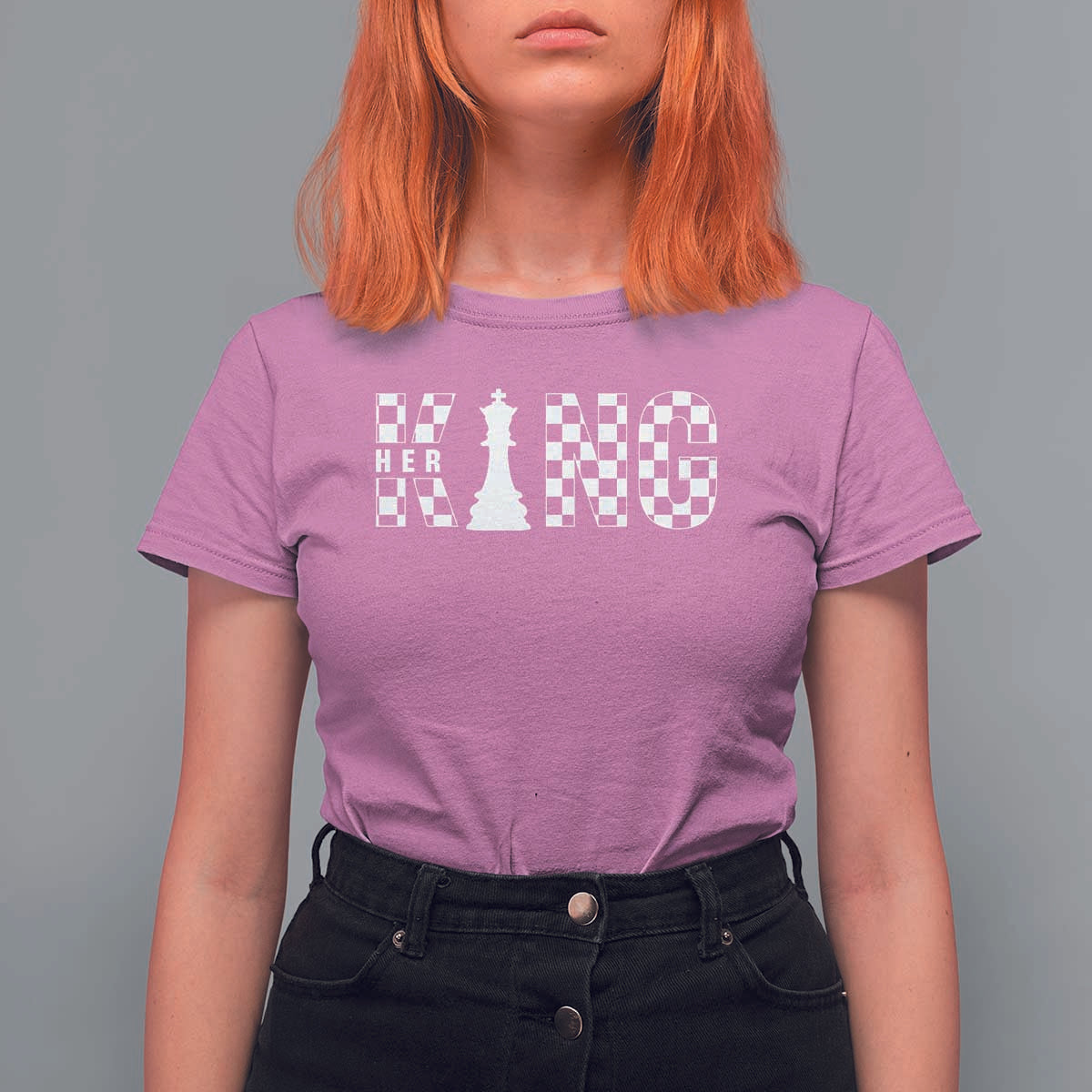 Couple Matching Chess Her King T Shirt For Women