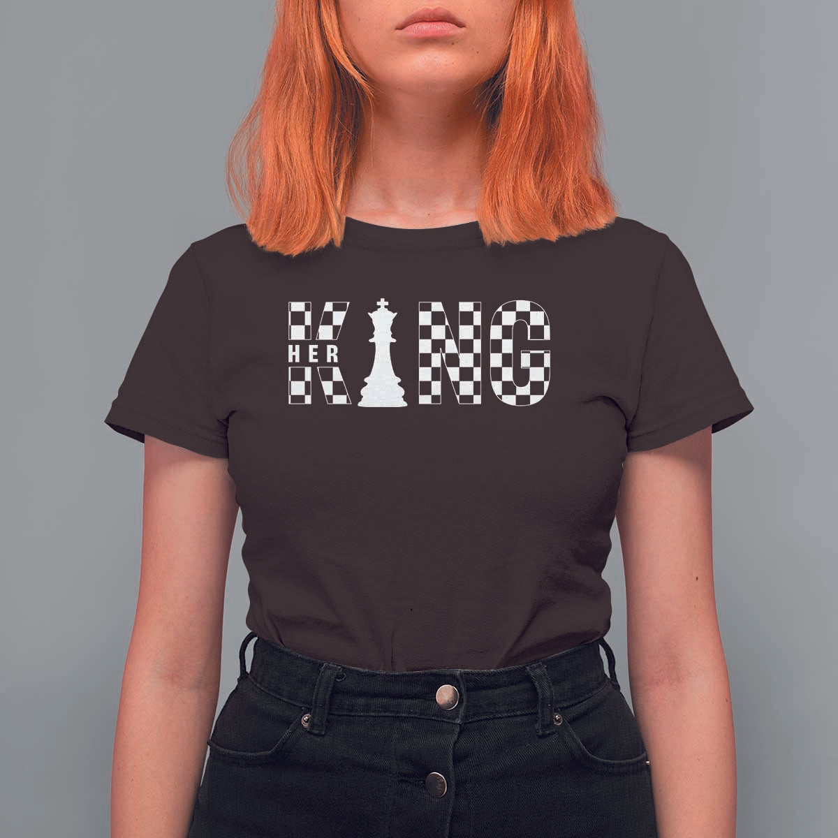 Couple Matching Chess Her King T Shirt For Women