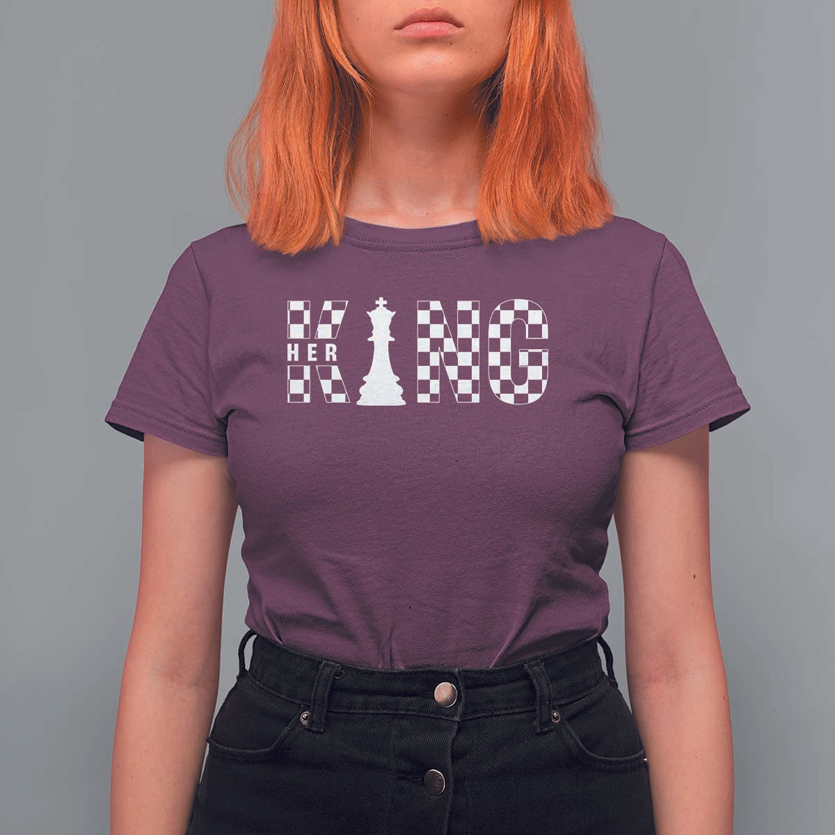Couple Matching Chess Her King T Shirt For Women