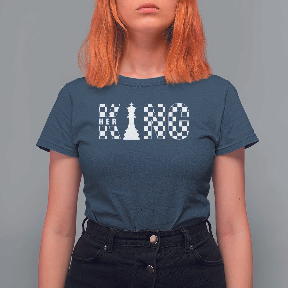 Couple Matching Chess Her King T Shirt For Women