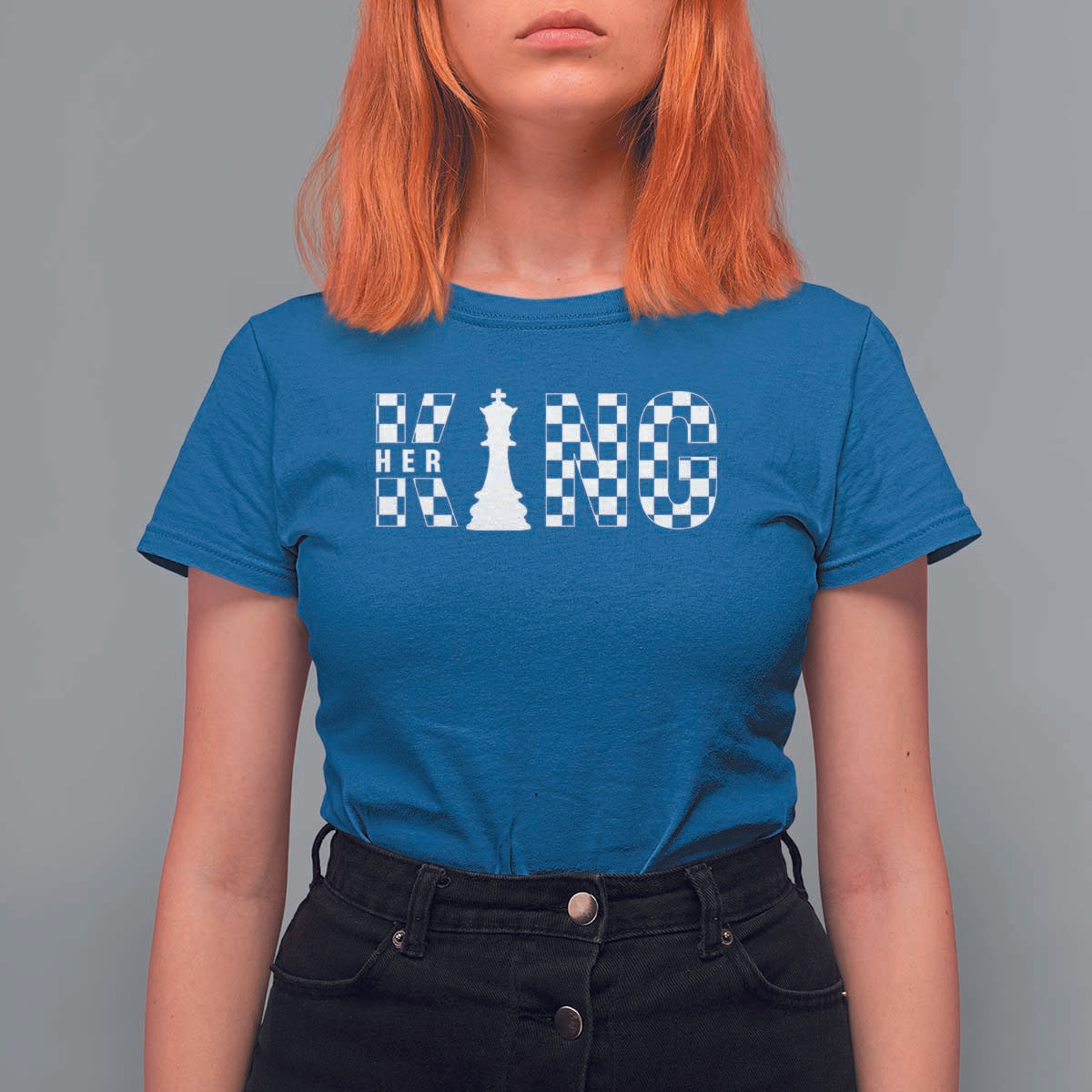 Couple Matching Chess Her King T Shirt For Women