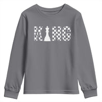 Her King Chess Couple Matching Youth Sweatshirt