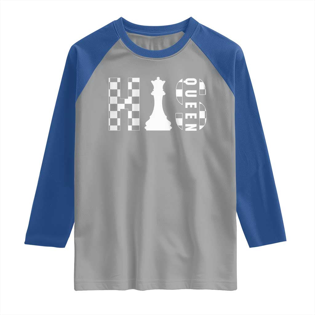 His Queen Chess Couple Matching Raglan Shirt