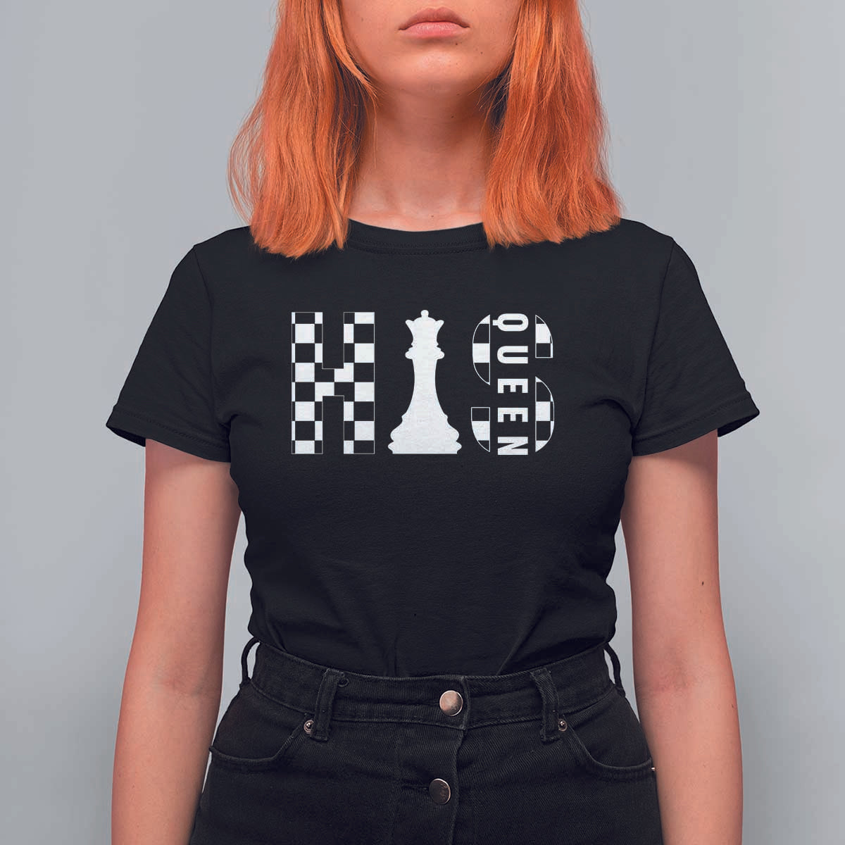 Couple Matching Chess His Queen T Shirt For Women