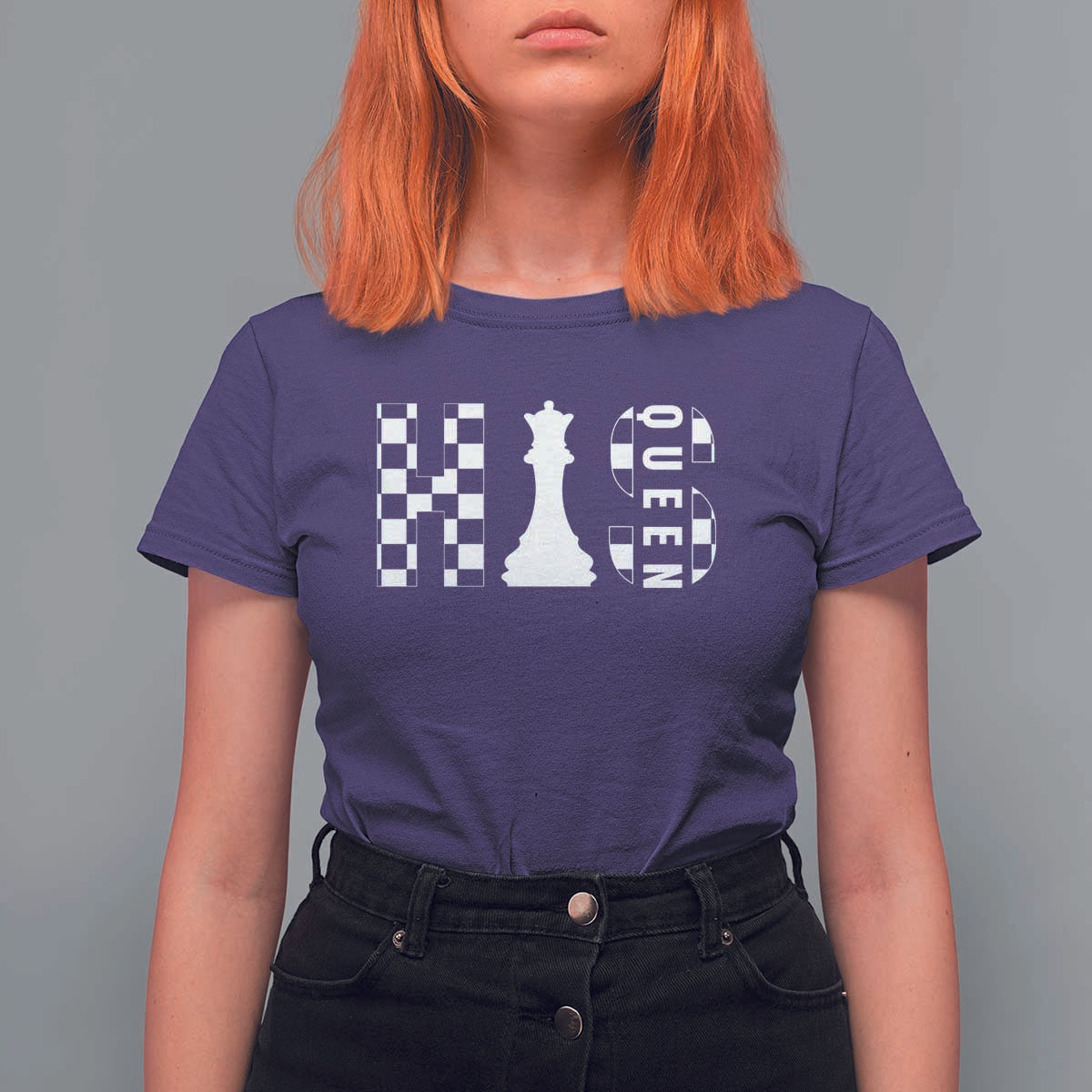 Couple Matching Chess His Queen T Shirt For Women