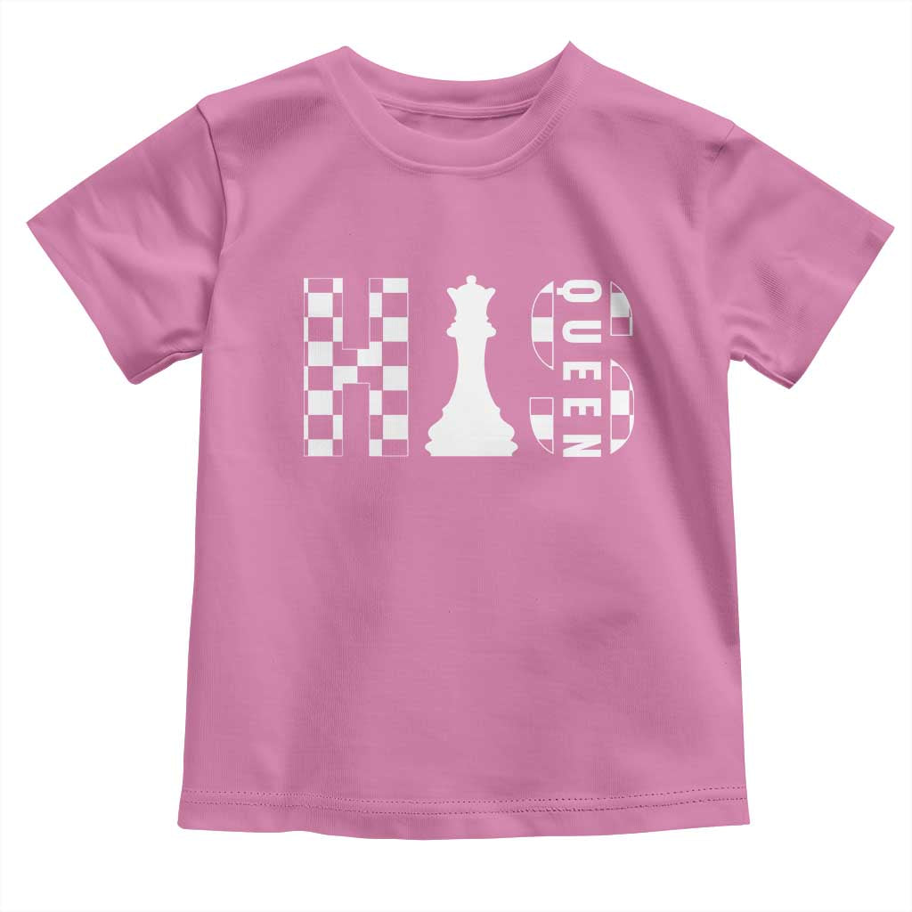 His Queen Chess Couple Matching Toddler T Shirt