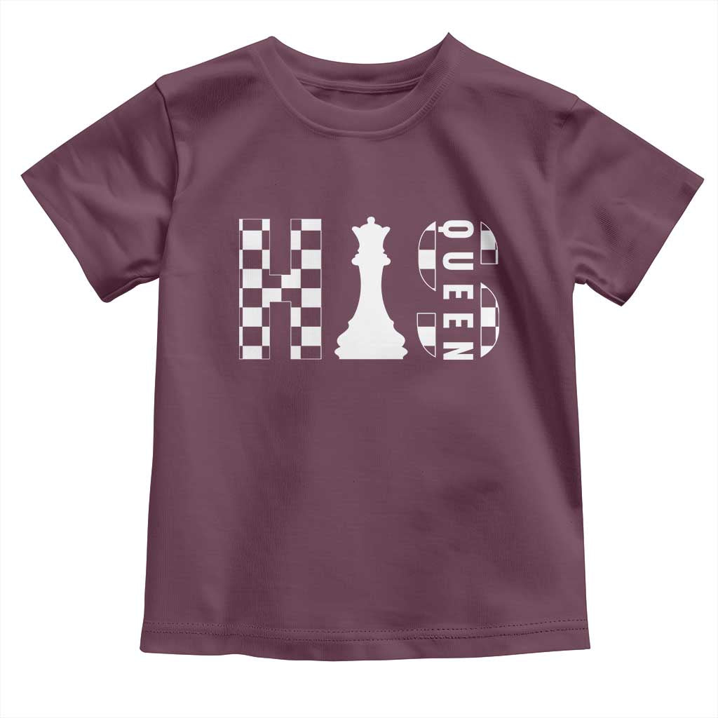 His Queen Chess Couple Matching Toddler T Shirt