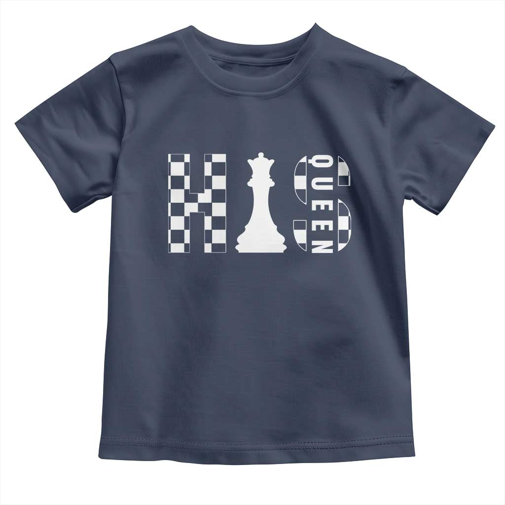 His Queen Chess Couple Matching Toddler T Shirt