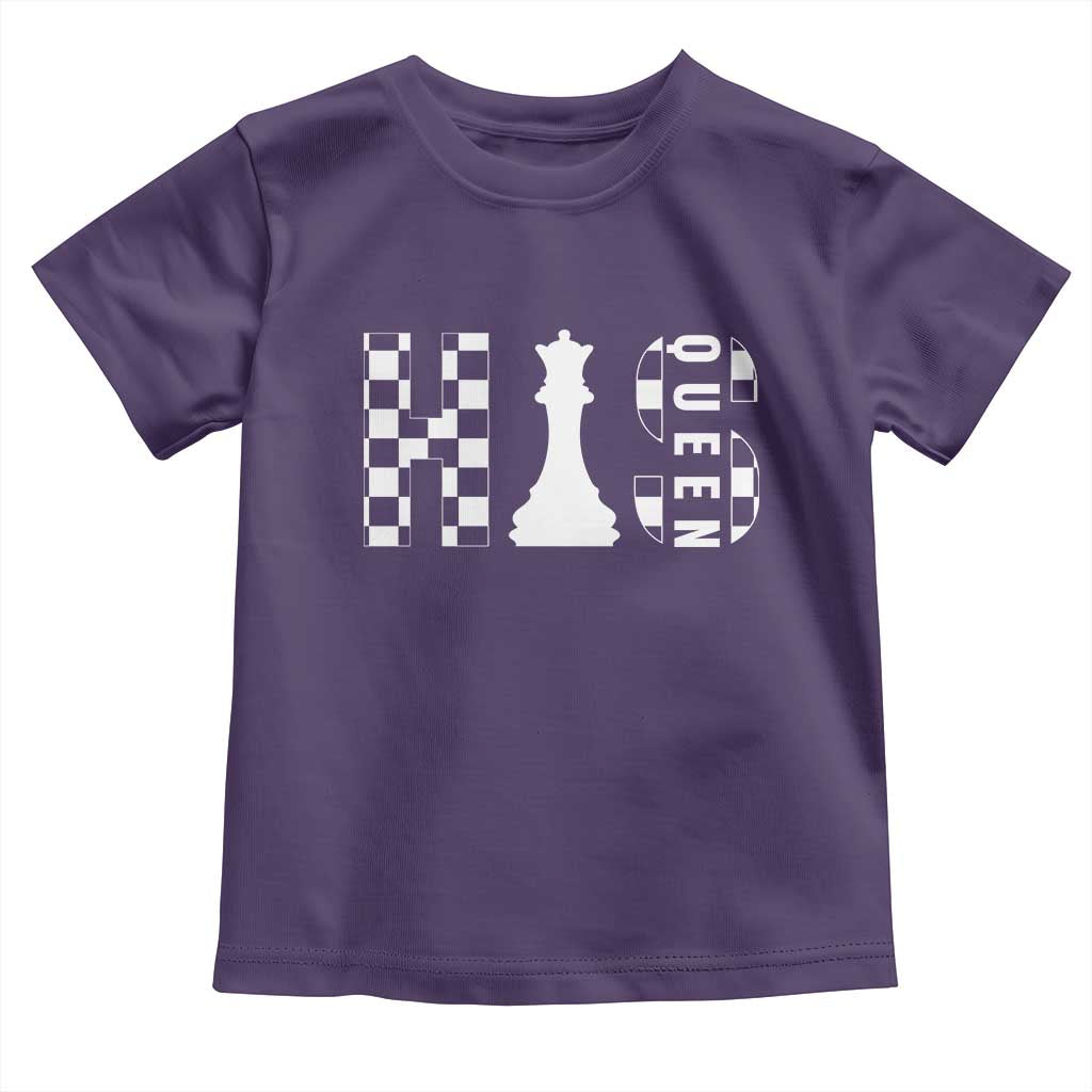 His Queen Chess Couple Matching Toddler T Shirt