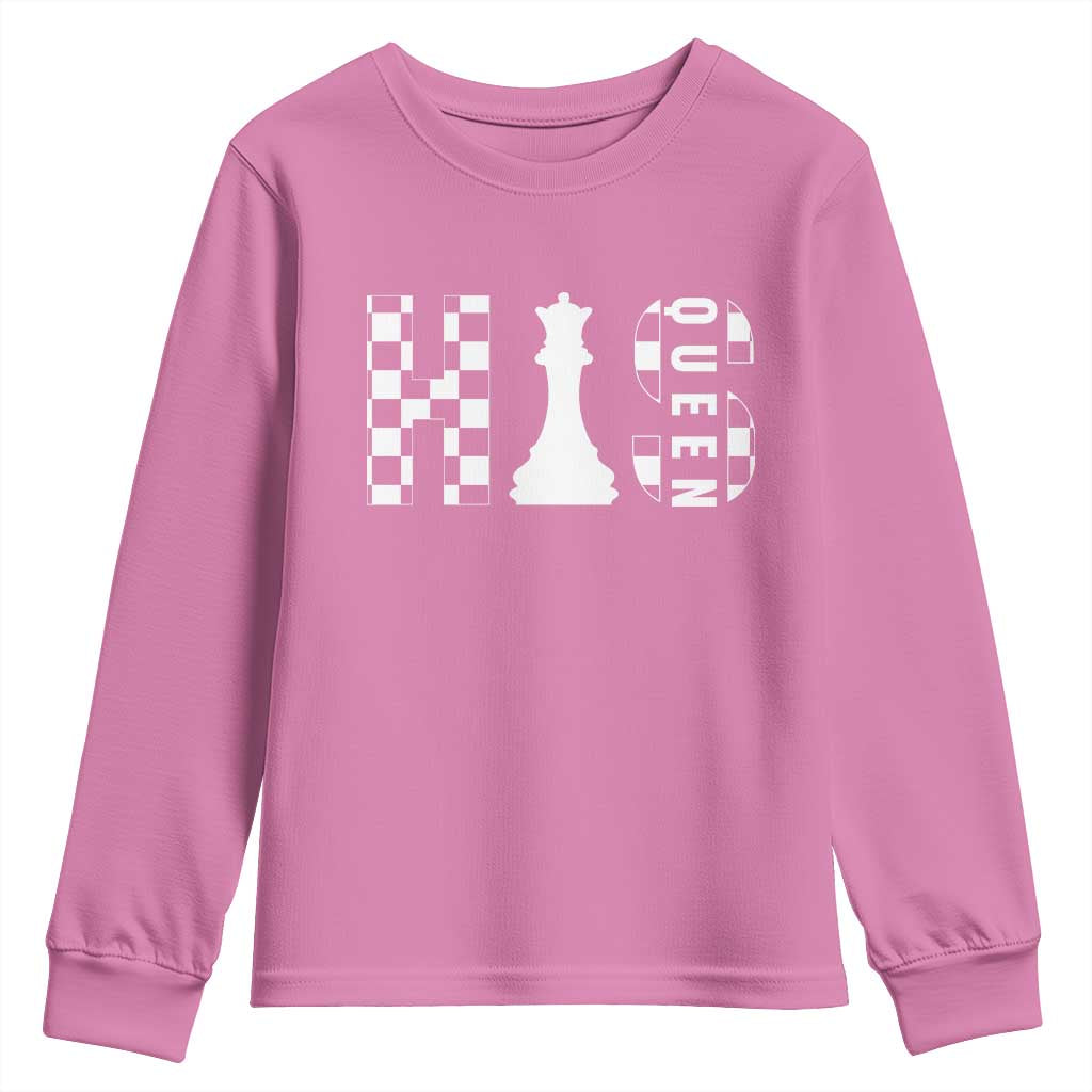 His Queen Chess Couple Matching Youth Sweatshirt