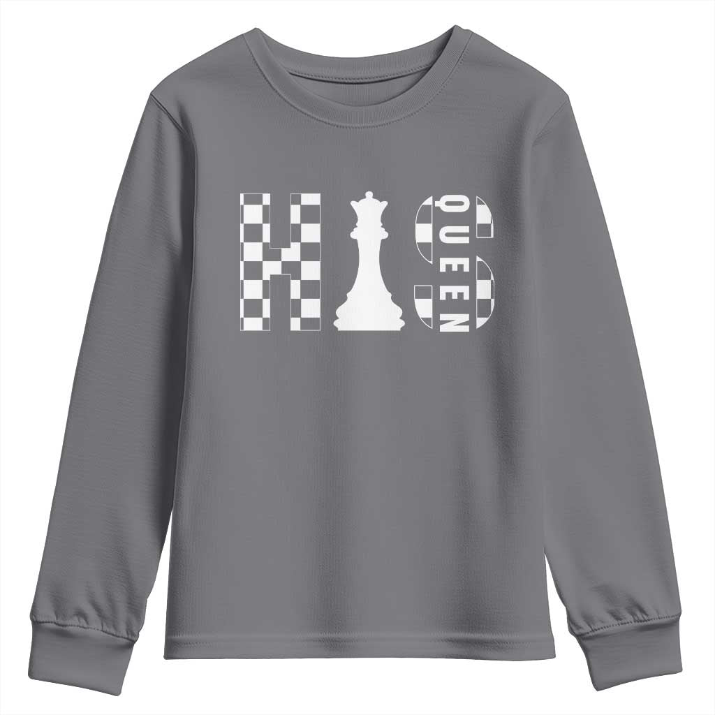 His Queen Chess Couple Matching Youth Sweatshirt