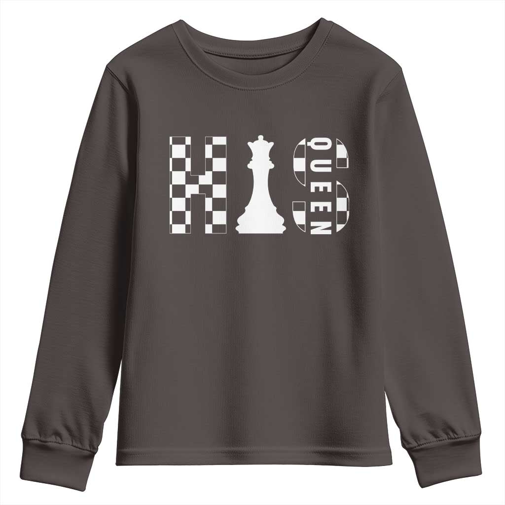 His Queen Chess Couple Matching Youth Sweatshirt