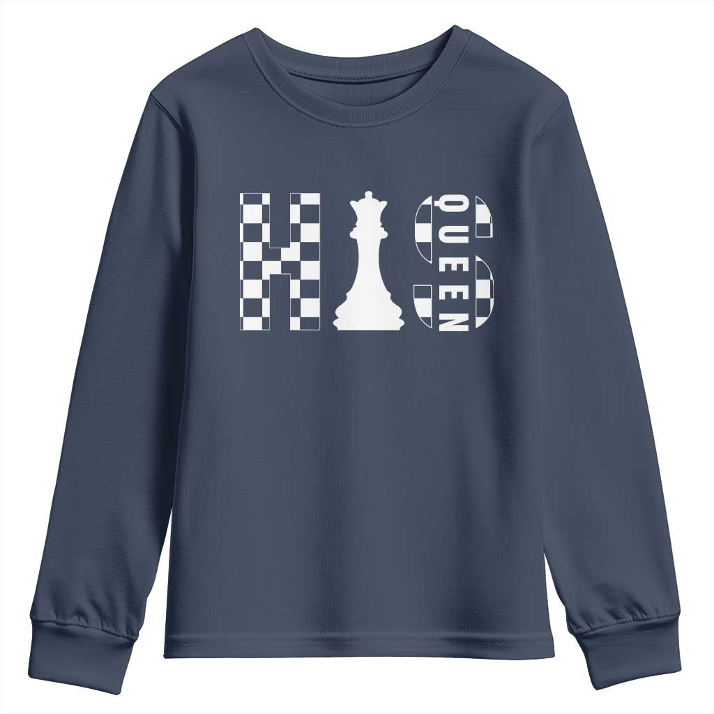 His Queen Chess Couple Matching Youth Sweatshirt