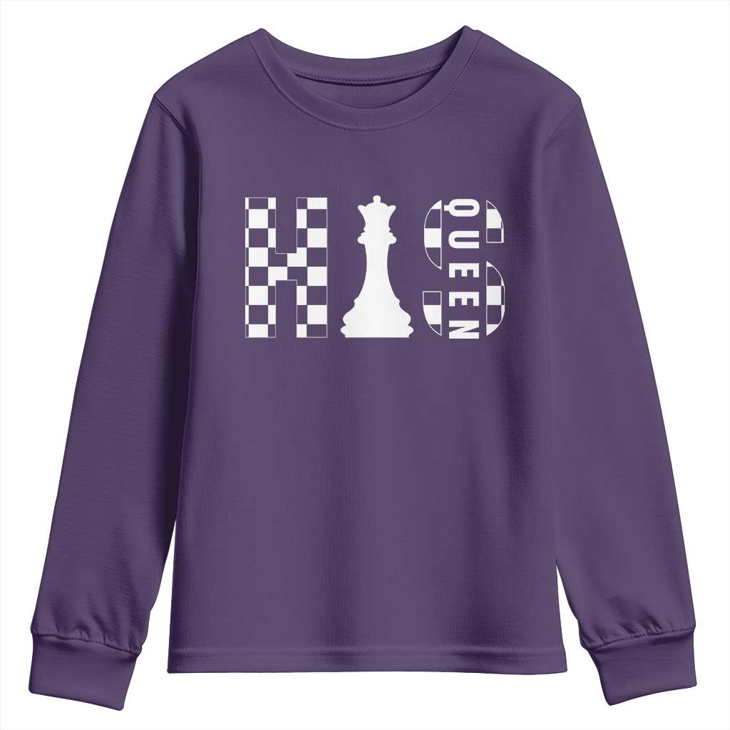 His Queen Chess Couple Matching Youth Sweatshirt