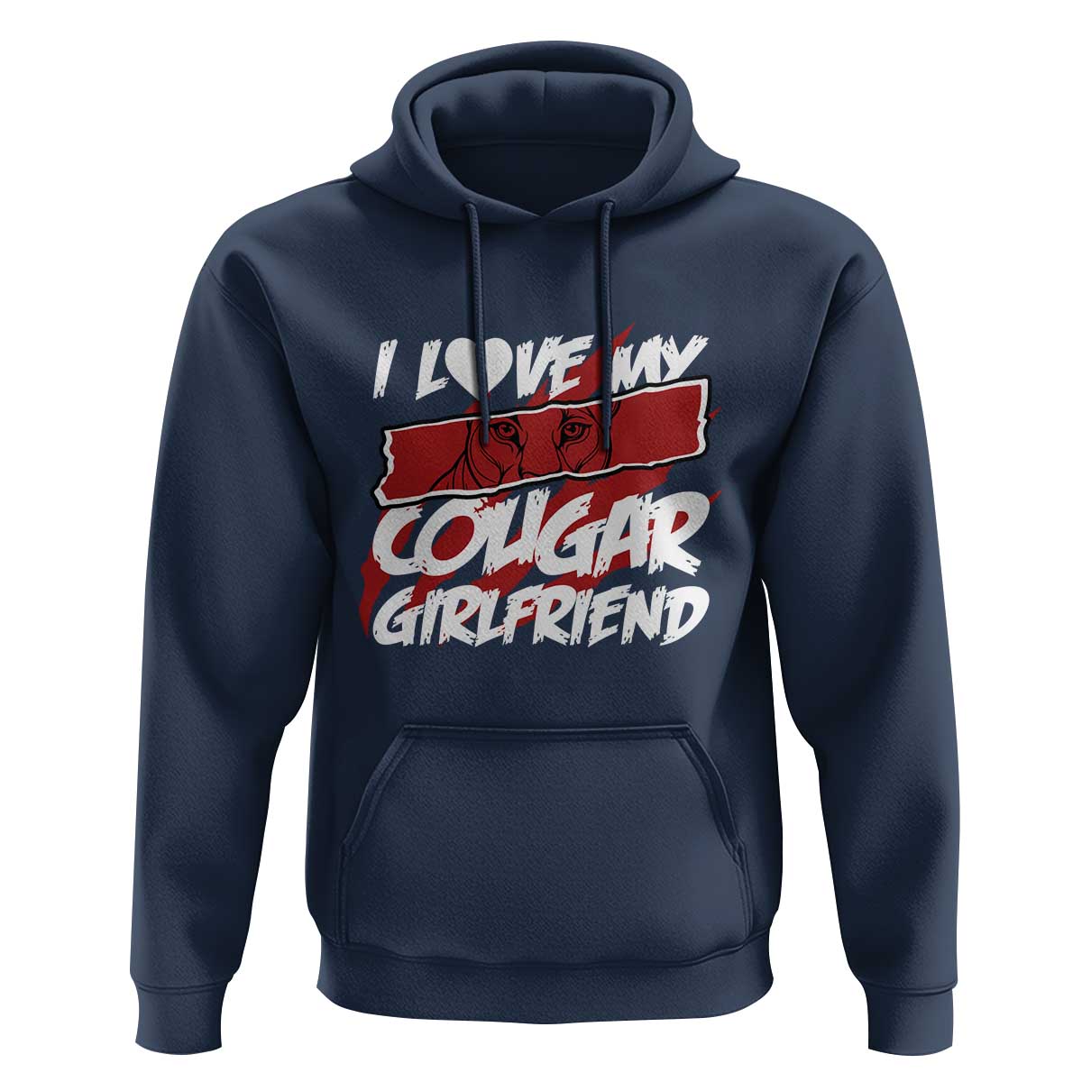 Funny Boyfriend Hoodie I Love My Cougar Girlfriend Valentines