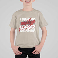 Funny Boyfriend T Shirt For Kid I Love My Cougar Girlfriend Valentines
