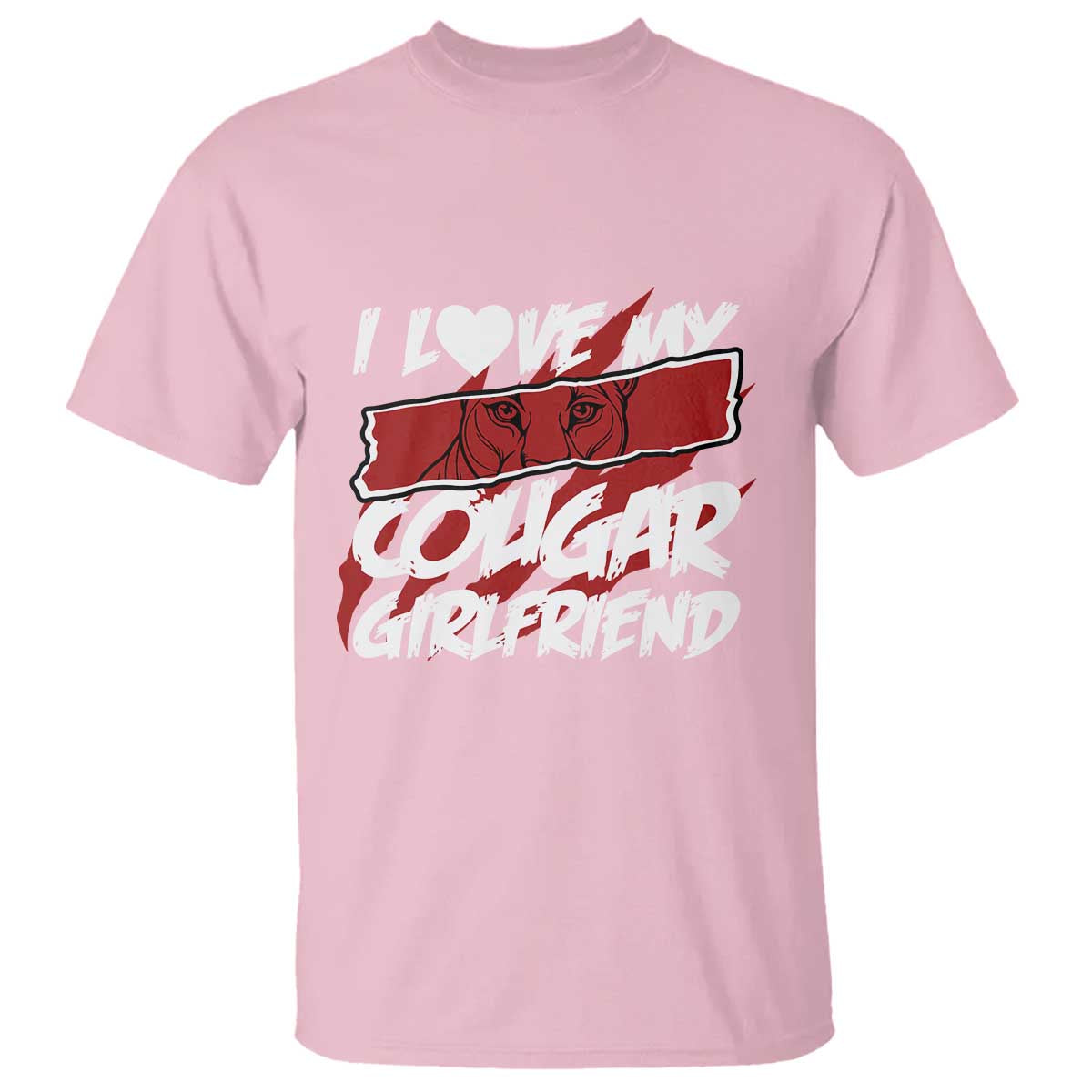 Funny Boyfriend T Shirt I Love My Cougar Girlfriend Valentines