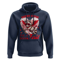 Funny Valentine's Day Hoodie Sorry Cupid I've Been Feral Raccoon