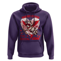Funny Valentine's Day Hoodie Sorry Cupid I've Been Feral Raccoon