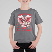 Funny Valentine's Day T Shirt For Kid Sorry Cupid I've Been Feral Raccoon
