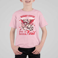 Funny Valentine's Day T Shirt For Kid Sorry Cupid I've Been Feral Raccoon