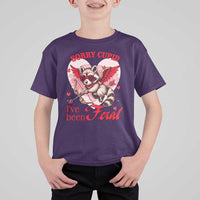 Funny Valentine's Day T Shirt For Kid Sorry Cupid I've Been Feral Raccoon