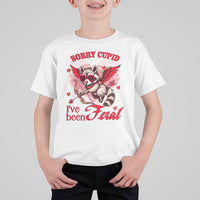 Funny Valentine's Day T Shirt For Kid Sorry Cupid I've Been Feral Raccoon