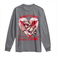 Funny Valentine's Day Long Sleeve Shirt Sorry Cupid I've Been Feral Raccoon