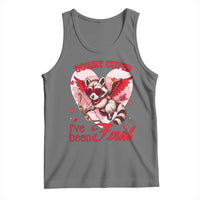 Funny Valentine's Day Tank Top Sorry Cupid I've Been Feral Raccoon
