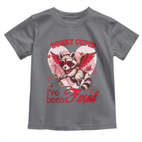 Funny Valentine's Day Toddler T Shirt Sorry Cupid I've Been Feral Raccoon