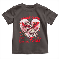Funny Valentine's Day Toddler T Shirt Sorry Cupid I've Been Feral Raccoon