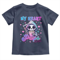 Funny Valentine's Day Toddler T Shirt My Heart Pops For You Cute Death Grim Popcorn