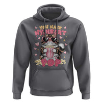 Funny Valentine's Day Hoodie You Make My Heart Pop Cute Cat Popcorn
