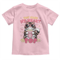 Funny Valentine's Day Toddler T Shirt You Make My Heart Pop Cute Cat Popcorn