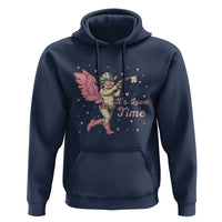 Funny Valentine's Day Hoodie It's Love Time Cowboy Cupid