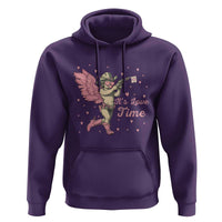 Funny Valentine's Day Hoodie It's Love Time Cowboy Cupid