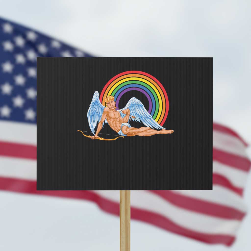 Funny Valentine's Day LGBT Cupid Protest Sign - Wonder Print Shop