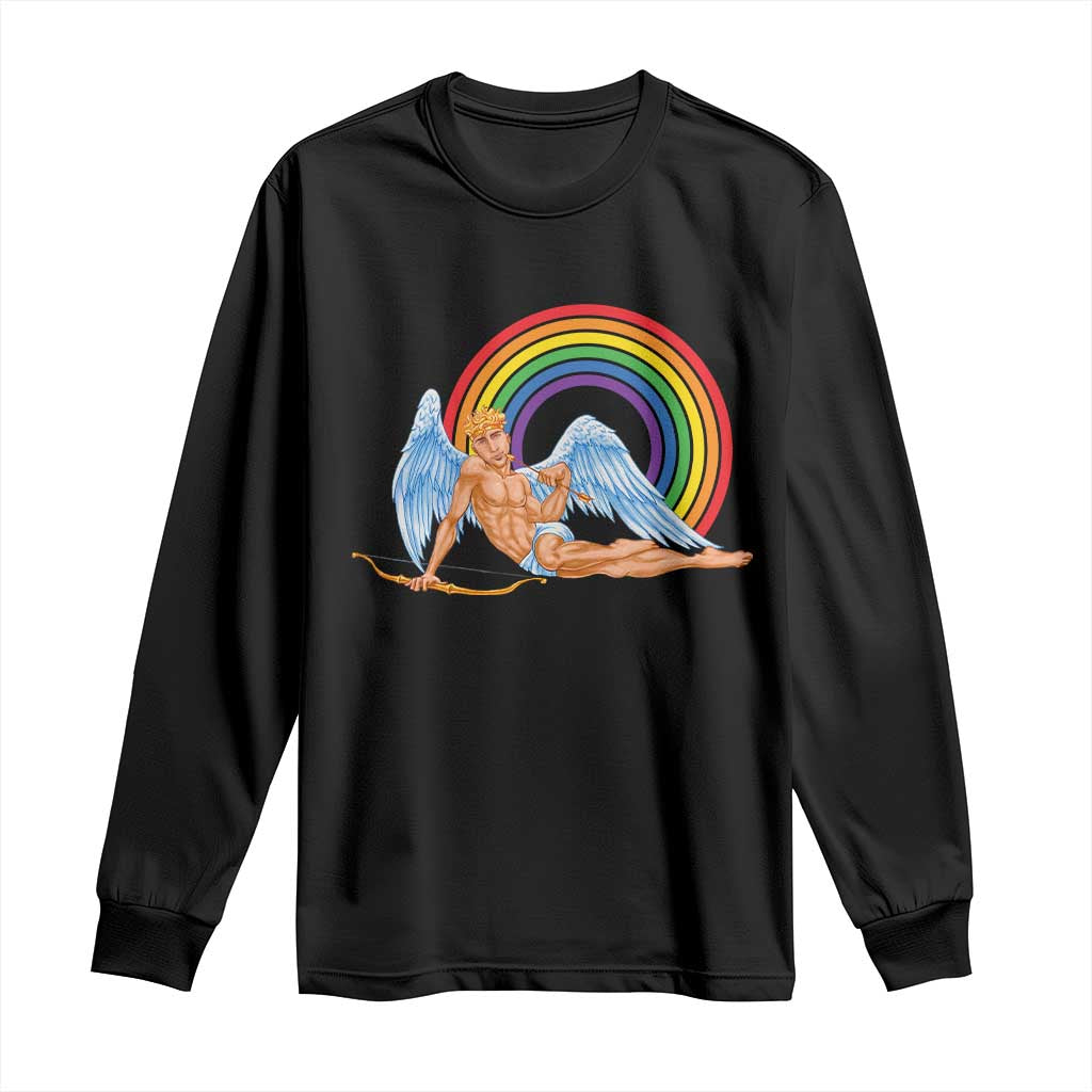 Funny Valentine's Day LGBT Cupid Long Sleeve Shirt