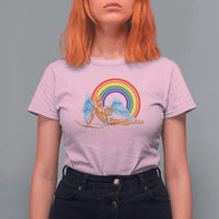 Funny Valentine's Day LGBT Cupid T Shirt For Women