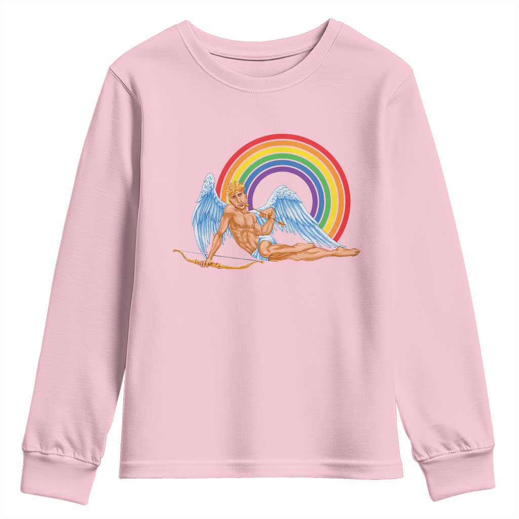 Funny Valentine's Day LGBT Cupid Youth Sweatshirt