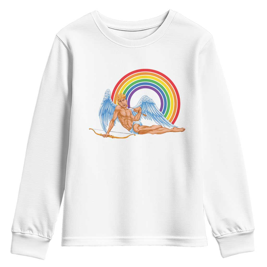 Funny Valentine's Day LGBT Cupid Youth Sweatshirt
