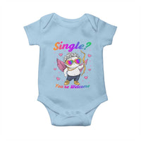 Funny Single You're Welcome Baby Onesie Rainbow LGBT Cupid