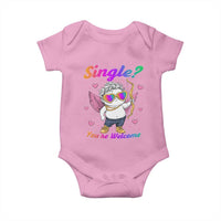 Funny Single You're Welcome Baby Onesie Rainbow LGBT Cupid