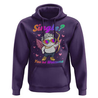 Funny Single You're Welcome Hoodie Rainbow LGBT Cupid