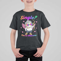 Funny Single You're Welcome T Shirt For Kid Rainbow LGBT Cupid