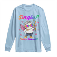 Funny Single You're Welcome Long Sleeve Shirt Rainbow LGBT Cupid