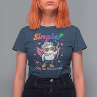 Funny Single You're Welcome T Shirt For Women Rainbow LGBT Cupid